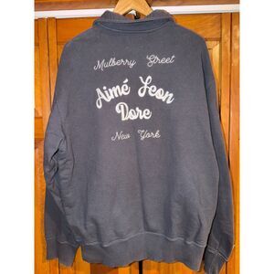 Aime Leon Dore Chain Stitch Quarter Zip Sweatshirt F/W 21